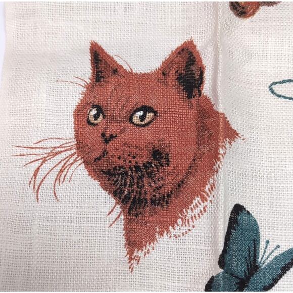 VTG Kay Dee Linen Kitchen Tea Towel Cats Kitten Breeds R. Batchelder Signed NWT - Picture 7 of 15